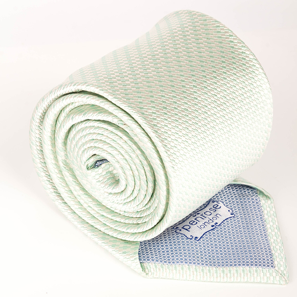 PENROSE WHITE PAISLEY TIE | MENS - Picture 2 of 3